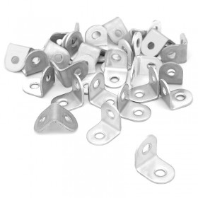 가구부속 철물 브라켓 라운딩 스텐 꺽쇠 16x20x20mm 30개