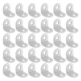 가구부속 철물 브라켓 라운딩 스텐 꺽쇠 16x20x20mm 30개