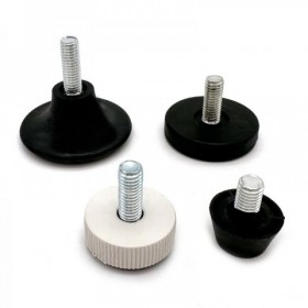 조절발 볼트 높이조절 보호대 M8x25mm 블랙 10개